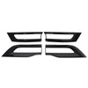 MOTOKU Gloss Black Tail Light Cover Trim Bezel for Jeep