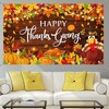 Mocsicka Happy Thanksgiving Banner Backdrop Fall Pumpkin Friendsgiving Party Decorations