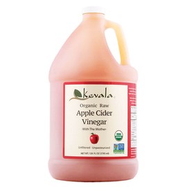 Kevala Organic Apple Cider Vinegar With Mother, Raw, Unfiltered, 128 Fluid Ounce, 1 Gallon