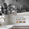 GUUKAR Spice Rack Wall Mount, 4-Pack Seasoning Organizer for Kitchen