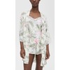 Flora Nikrooz Women's Sabrina Travel Pajama Set, Keanu Cream, Floral,