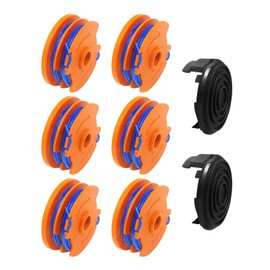 CDIYTOOL Line String Trimmer Spool for Qualcast GGT4401, GGT4502, GGT600A1, GT25 350 Watt, GT30, GGT450A1, Replacement Trimmer Spool Garden Grass Trimmer Line 8.3 metre x 1.65mm (6 Spool+2 Cover)