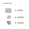 BLCCLOY 4 Sets 10 Series Aluminum Extrusion Profiles Pivot Hinge