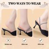 QuZCarious 4 Pairs Elastic High Heels Shoe Straps, Rhinestone Elastic