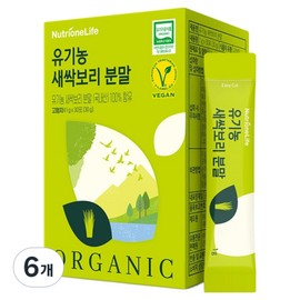 Nutrione Organic Barley Sprout Powder 30p, 30g, 6 pieces / 뉴트리원 유기농 새싹보리 분말 30p, 30g, 6개