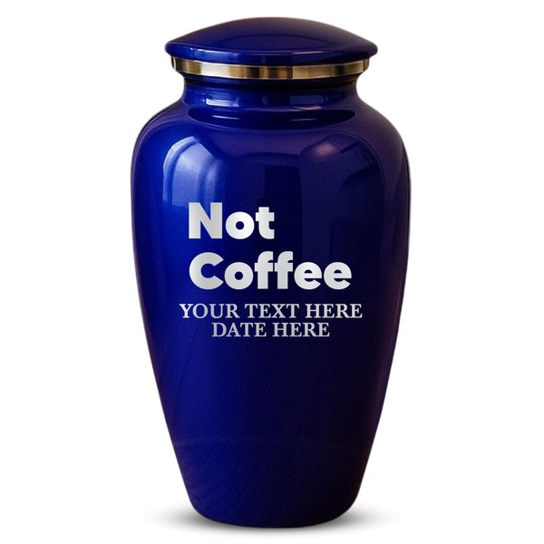 Custom Cremation Urn Metal Vessel for Adult Human Cremains |