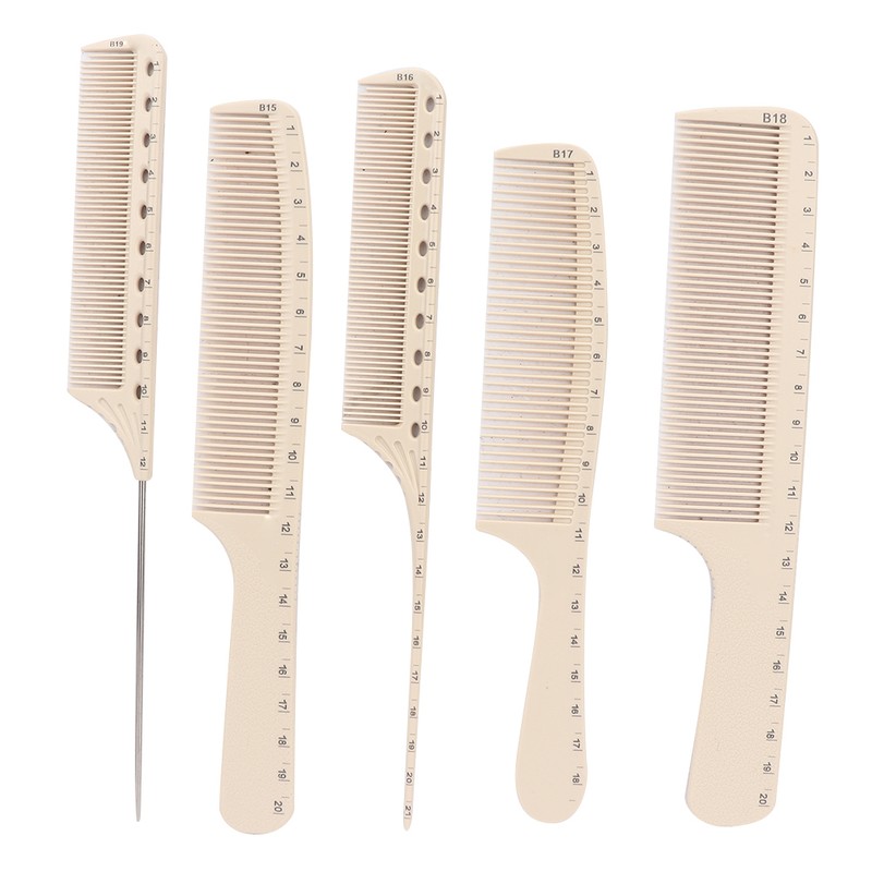 10Pcs Professional Hairdressing Comb Barber Hair Styling Cutting Comb with