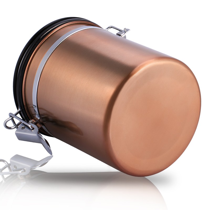 1.5L 304 Stainless Steel Airtight Coffee Beans Container Storage Canister