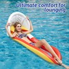 Pool Floats with Canopy with Covered Swimming Pool Floating, Portable
