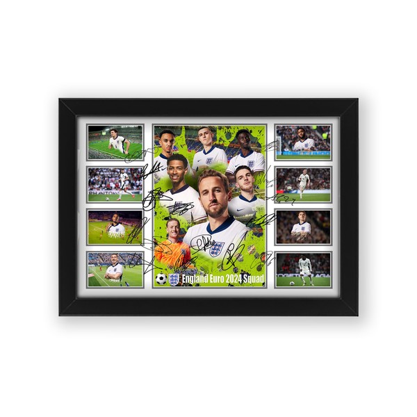 England Euro 2024 Squad Signed Poster Print – Limited Edition
