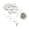 72Pcs Sublimation Keychain Blanks Bulk Set Double Sided Round DIY