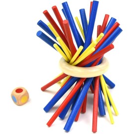 Sugarello Balance Game, Board Game, Stick Game, Wooden Table Game, 3D Puzzle, Dominoes Blocks, Stick Breaker, Family Game Toy, 27 PCS