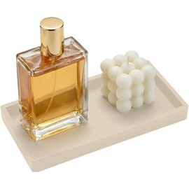 Bandeja de tocador de baño de silicona, 20 x 10 cm, bandeja para tanque de inodoro, bandejas para encimera de cocina, rectangular de silicona antideslizante, fácil de limpiar e irrompible, para