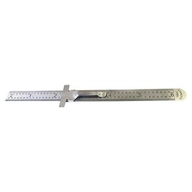 Big Horn 19206 6â STAINLESS STEEL POCKET RULER 1/64 1/32 Scales Decimal Conversion Chart Rulers