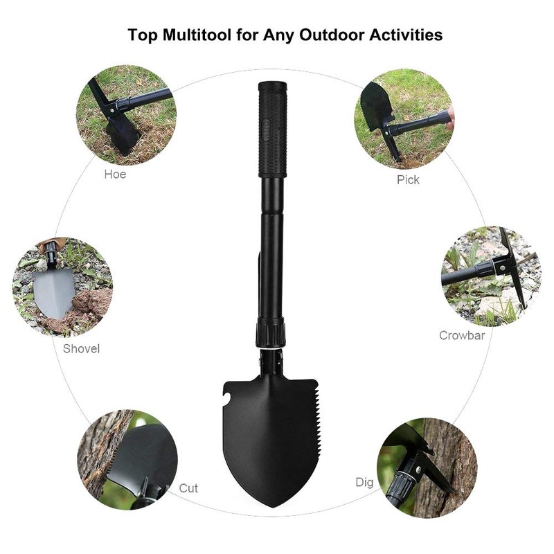 C_EDITION Multi-Functional Military Folding Shovel Survival Spade Emergency Garden Camping