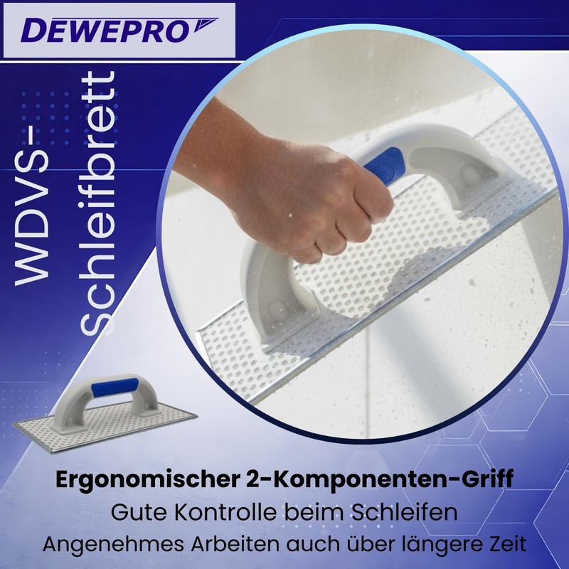 Dewepro ETICS Sanding Board Rasp Board 270 x 130 mm