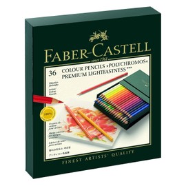 Faber-Castell 110092 - colored pencils, polychromos, pack of 36, studio box., 36er Atelierbox | POLYCHROMOS, 1
