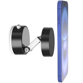 Quyee Upgraded for Magsafe Suction Cup Phone Mount/Shower Phone Holder Airplane Travel Vacation Essentials Magnetic Mirror Phone Mount for Women Men Gifts Tiktok Content Creator Must Have Accessories