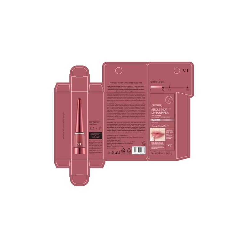 Vt Cosmetics Reedle Shot Lip Plumper in Usagi Pink
