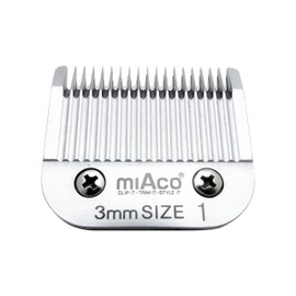 Miaco Size 1 Detachable Clipper Blade fits Oster Classic 76, Andis BGC, BGR, BGRC, MBG