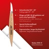 STUBAI Kerbschnitzmesser 50 mm | Kerbschnitzmesser mit Holzheft, extra scharf