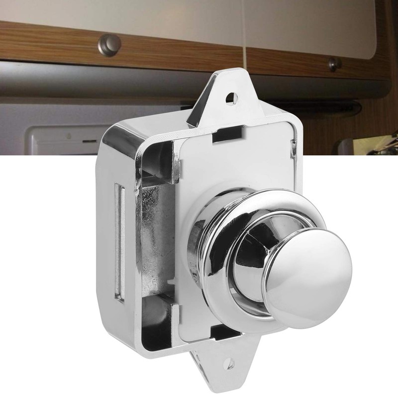 push button lock + Push Button Latch Cupboard Catch Door