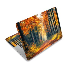 PLIGREAT Lifelike Forest Pattern Laptop Skin Stickers Cutable Universal Size Fits 12" 13" 13.3" 14" 15 Inch Laptop Creative Removable Waterproof Notebook Art Decals PC Protector Cover Sticker