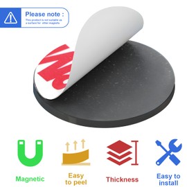 36Pack, (Diameter 0.8" x 0.08" Thick) Circle Magnets Dots Peel and Stick, Precut Round Magnetic Tapes with Adhesive Backing, Circle Flexible Magnets for DIY, Art Projects, whiteboards & Fridge