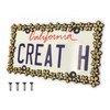 Creathome 3D Shining Daisy Wrenth License Plate Frame from Pure
