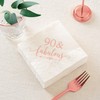 Crisky Fabulous servilletas de cóctel oro rosa para las mujeres