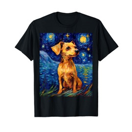 Surreal Starry Night Chiweenie Dog T-Shirt