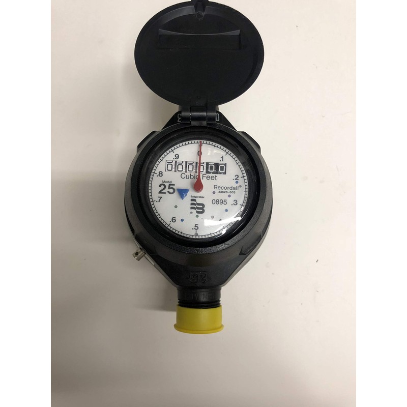 Badger 5/8x3/4 M25 Water Meter New Poly Direct Read Cubic