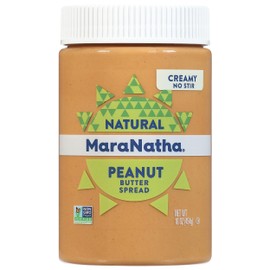 MaraNatha Natural Creamy Peanut Butter Spread, No Stir, 16 Ounce Jar