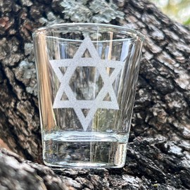 2oz Star of David Shotglass LASER