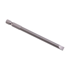 4Pcs 100mm Flat Head Slotted Tip Screwdrivers Bits Phillips Screwdriver Bit Set 3mm-6mm Alloy Steel 1/4 " Hex Shank