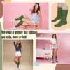 anpiwshjo Slouch Socks for Women, Dark Green Socks Women, Slouch