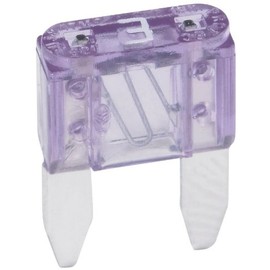 Bussmann ATM-3 Violet ATM 3 Amp Fast-Acting Automotive Mini Blade Fuses - 5 per Box