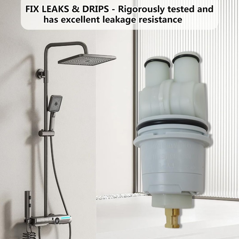 SUNJCO Leak-Free RP46074 Shower Cartridge Replacement for Delta Monitor MultiChoice