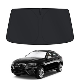 D-Lumina Windscreen Sun Shade for B.MW X6 2016 Accessories, Sun Protection for the Windscreen, Car Windscreen Protection Against UV Rays, Foldable and Portable