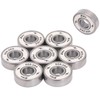 XiKe 8 Pcs 608-2RS Skateboard Bearings 8x22x7mm High Speed Smooth