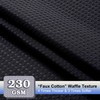 OVZME Extra Long Shower Curtain Set- 96 Inch Long Waffle