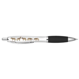 DV DESIGN 1 x Wolf Black Pen - Wolves Wild Animals Cartoon Stationary School Equipment Teacher Friend Girls Boys Christmas Birthday #80675