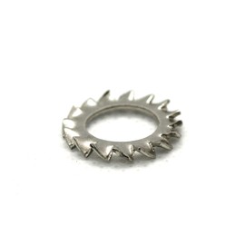 External Tooth Lock Washers A2 Stainless Steel M10, 10.5mm Inner Diameter x 18mm Outer Diameter x 0.7mm Thick DIN 6798 Pack of 10