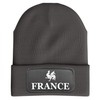 Purple Print House France Patch Beanie Hat Men Women French