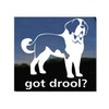 Got Drool? NickerStickers® Saint Bernard Dog Vinyl Window Decal Sticker