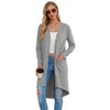 GRECERELLE Women's Long Lightweight Cardigan Long Sleeve Button Down Loose