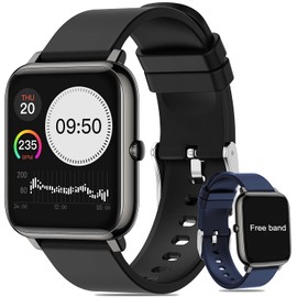 Salandens Smartwatch, Reloj Inteligente Mujer y Hombre Smartwatch Presion Arterial Monitor Pulser, Impermeable IPX7,con Monitor De Frecuencia Cardíaca, Monitor De Calorías, Podómetro,GPS, etc
