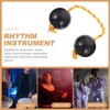 Rhythmic Ball Hand Shaker Balls Music Egg Shaker Double Gourd