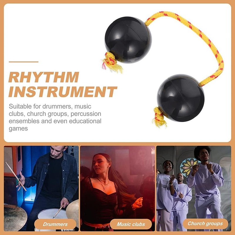 Rhythmic Ball Hand Shaker Balls Music Egg Shaker Double Gourd