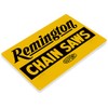 Tinworld Tin Sign: Remington Chain Saws Yellow Retro Rustic Tools